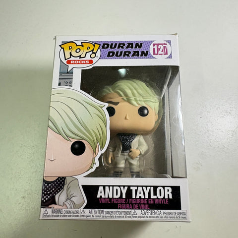 BOX FLAWS VIEW PHOTOS Andy Taylor - Duran Duran Funko Pop 127 Vinyl Figure (11.4 Cm L × 8.9 Cm W × 15.9 Cm H)
