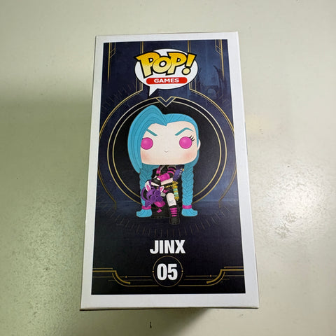 BOX FLAWS VIEW PHOTOS Jinx - League of Legends Funko Pop 05  (11.4 Cm L × 8.9 Cm W × 15.9 Cm H)