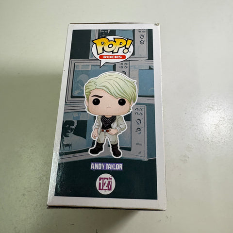 BOX FLAWS VIEW PHOTOS Andy Taylor - Duran Duran Funko Pop 127 Vinyl Figure (11.4 Cm L × 8.9 Cm W × 15.9 Cm H)
