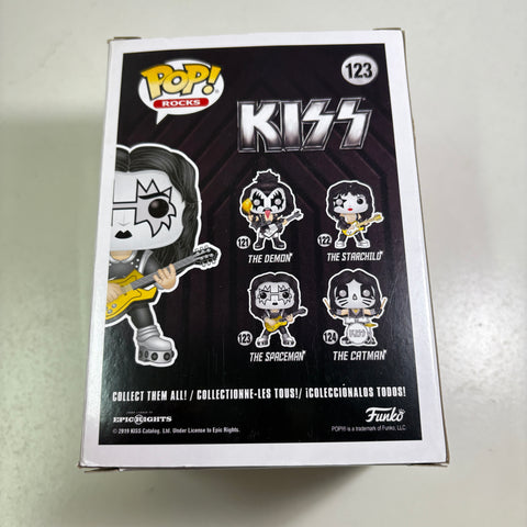 BOX FLAWS VIEW PHOTOS The Spaceman - Kiss Funko Pop Rocks 123
