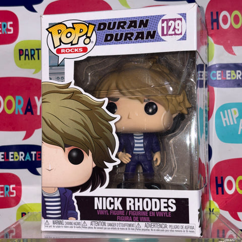 BOX FLAWS VIEW PHOTOS Nick Rhodes - Duran Duran Funko Pop 129 Vinyl Figure (11.4 Cm L × 8.9 Cm W × 15.9 Cm H)