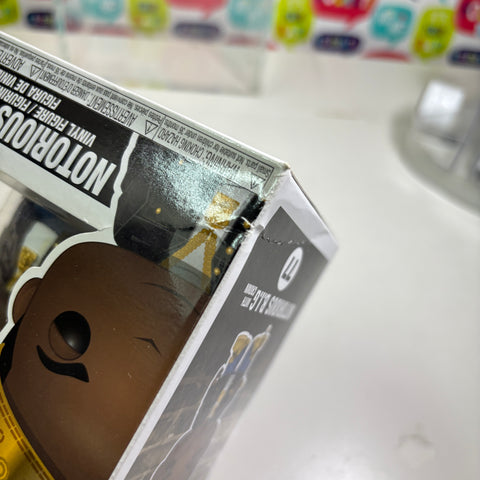 BOX DAMAGE VIEW PHOTOS NOTORIOUS B.I.G. with Crown - Funko Pop Rocks 77