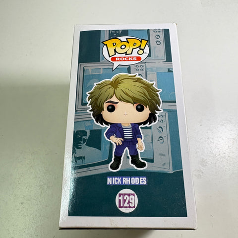 BOX FLAWS VIEW PHOTOS Nick Rhodes - Duran Duran Funko Pop 129 Vinyl Figure (11.4 Cm L × 8.9 Cm W × 15.9 Cm H)