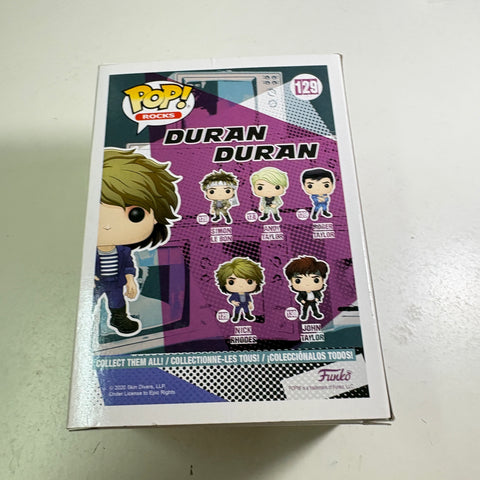 BOX FLAWS VIEW PHOTOS Nick Rhodes - Duran Duran Funko Pop 129 Vinyl Figure (11.4 Cm L × 8.9 Cm W × 15.9 Cm H)