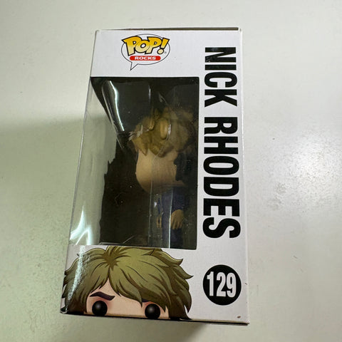 BOX FLAWS VIEW PHOTOS Nick Rhodes - Duran Duran Funko Pop 129 Vinyl Figure (11.4 Cm L × 8.9 Cm W × 15.9 Cm H)