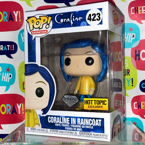 Coraline - Coraline in Raincoat Funko Pop 423 Hot Topic Exclusive Diamond Edition