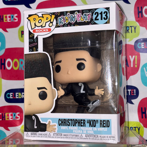 BOX FLAWS VIEW PHOTOS Christopher Kid Reid - Kid N Play Funko Pop 213 Vinyl Figure (11.4 Cm L × 8.9 Cm W × 15.9 Cm H)