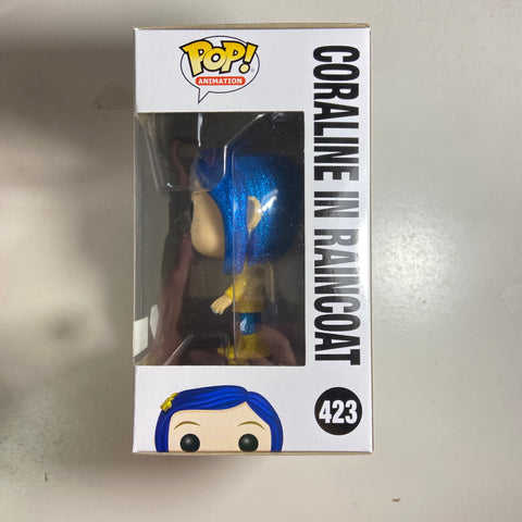 Coraline - Coraline in Raincoat Funko Pop 423 Hot Topic Exclusive Diamond Edition