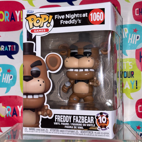 Freddy Fazbear - Five Nights at Freddy's - Funko Pop 1060 (11.4 Cm L × 8.9 Cm W × 15.9 Cm H)