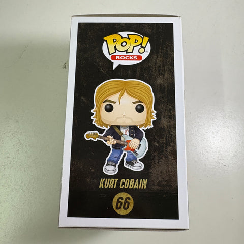 BOX FLAWS VIEW PHOTOS Kurt Cobain - Funko Pop Rocks 66 Vinyl Figure EXCLUSIVE