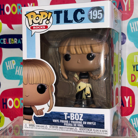 BOX FLAWS VIEW PHOTOS TLC - T-BOZ Funko Pop Rocks 195 Vinyl Figure