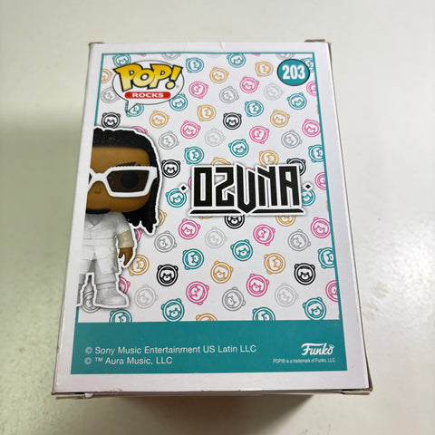 SEVERE BOX DAMAGE VIEW PHOTOS Ozuna -  Funko Pop 203 Vinyl Figure (11.4 Cm L × 8.9 Cm W × 15.9 Cm H)
