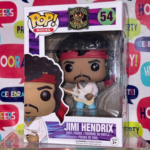 BOX FLAWS VIEW PHOTOS Jimi Hendrix -  Funko Pop 52 Vinyl Figure (11.4 Cm L × 8.9 Cm W × 15.9 Cm H)