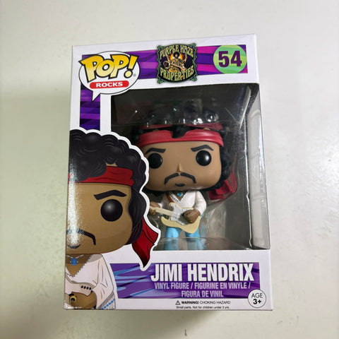 BOX FLAWS VIEW PHOTOS Jimi Hendrix -  Funko Pop 52 Vinyl Figure (11.4 Cm L × 8.9 Cm W × 15.9 Cm H)
