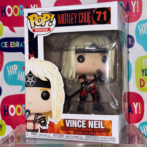 SEVERE BOX DAMAGE MOTLEY CRUE - VINCE NEIL Funko Pop Rocks 71