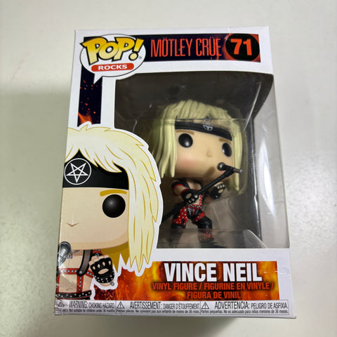 SEVERE BOX DAMAGE MOTLEY CRUE - VINCE NEIL Funko Pop Rocks 71