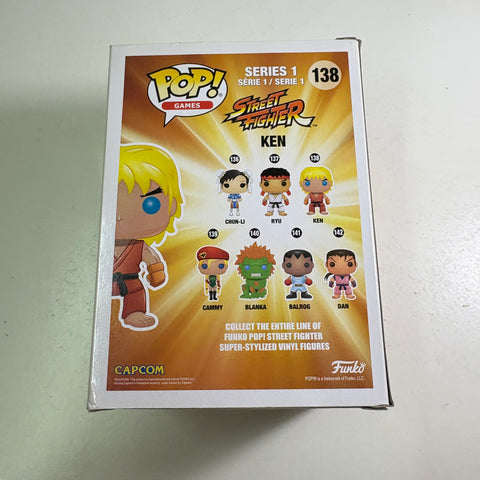 Ken - Street Fighter Funko Pop 138 (11.4 Cm L × 8.9 Cm W × 15.9 Cm H)