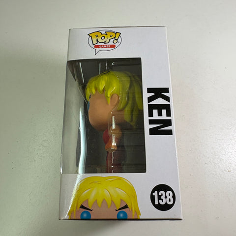 Ken - Street Fighter Funko Pop 138 (11.4 Cm L × 8.9 Cm W × 15.9 Cm H)