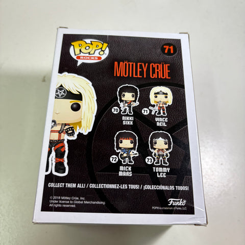 SEVERE BOX DAMAGE MOTLEY CRUE - VINCE NEIL Funko Pop Rocks 71