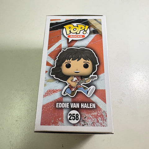 BOX FLAWS VIEW PHOTOS Eddie Van Halen - Funko Pop 258 Vinyl Figure (11.4 Cm L × 8.9 Cm W × 15.9 Cm H)