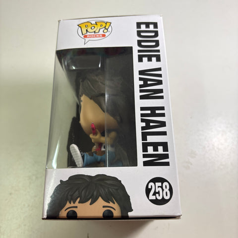BOX FLAWS VIEW PHOTOS Eddie Van Halen - Funko Pop 258 Vinyl Figure (11.4 Cm L × 8.9 Cm W × 15.9 Cm H)