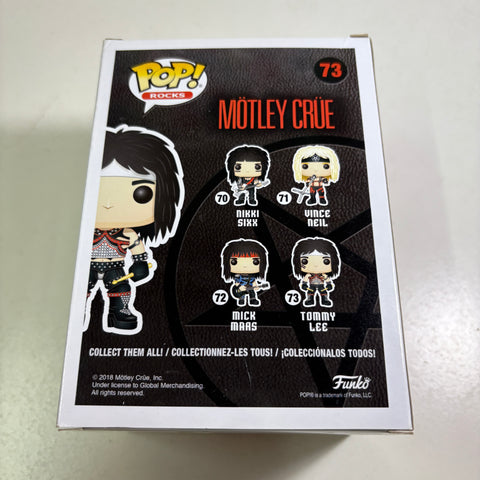 BOX FLAWS VIEW PHOTOS MOTLEY CRUE - TOMMY LEE Funko Pop Rocks 73 VINYL FIGURE