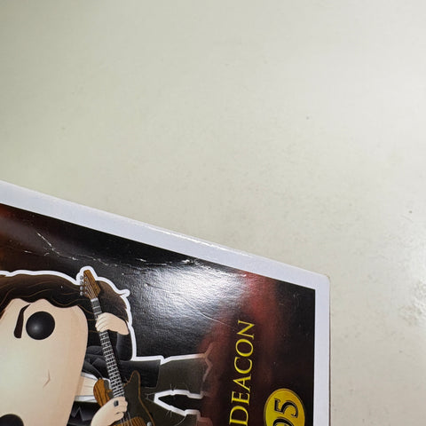 BOX FLAWS VIEW PHOTOS John Deacon - Queen Funko Pop 95 Vinyl Figure (11.4 Cm L × 8.9 Cm W × 15.9 Cm H)