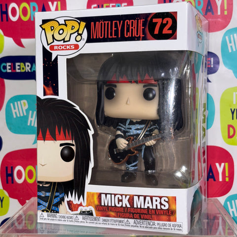 BOX FLAWS VIEW PHOTOS MOTLEY CRUE - MICK MARS Funko Pop Rocks 72 VINYL FIGURE
