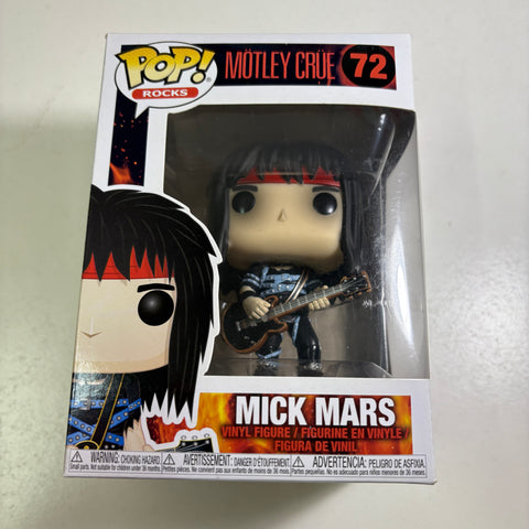 BOX FLAWS VIEW PHOTOS MOTLEY CRUE - MICK MARS Funko Pop Rocks 72 VINYL FIGURE