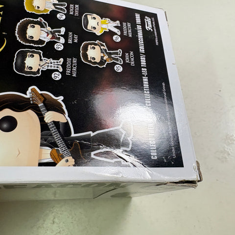 BOX FLAWS VIEW PHOTOS John Deacon - Queen Funko Pop 95 Vinyl Figure (11.4 Cm L × 8.9 Cm W × 15.9 Cm H)