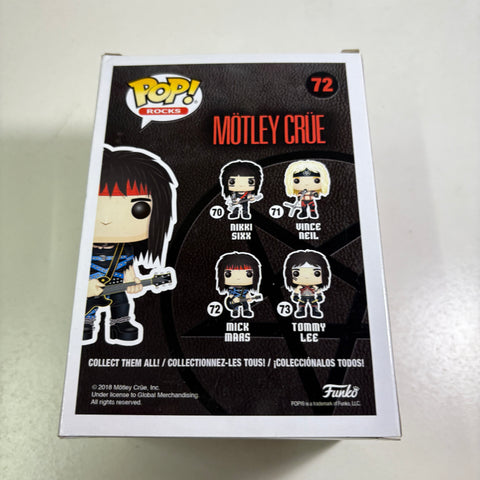 BOX FLAWS VIEW PHOTOS MOTLEY CRUE - MICK MARS Funko Pop Rocks 72 VINYL FIGURE