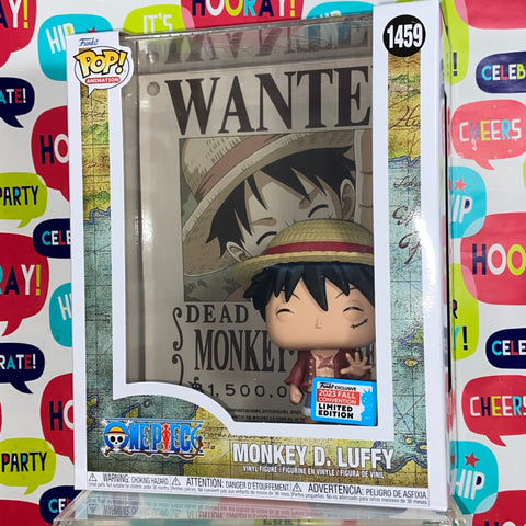 One Piece - Luffy Wanted Poster Funko Pop 1459 Fall Convention