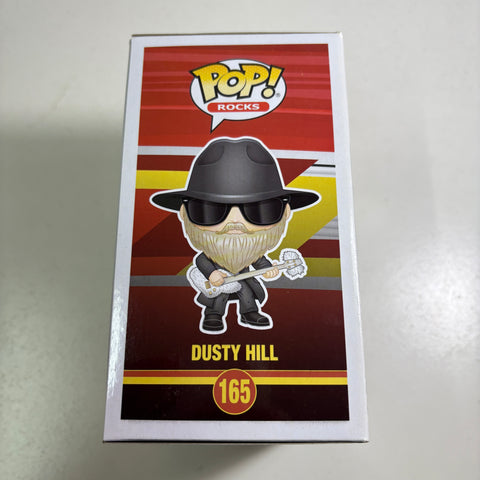 BOX FLAWS VIEW PHOTOS ZZ Top - Dusty Hill Funko Pop Rocks 165 FLOCKED