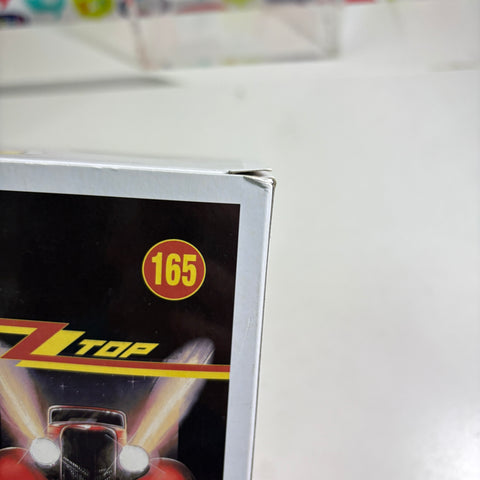 BOX FLAWS VIEW PHOTOS ZZ Top - Dusty Hill Funko Pop Rocks 165 FLOCKED
