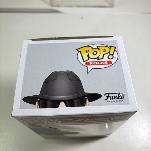 BOX FLAWS VIEW PHOTOS ZZ Top - Dusty Hill Funko Pop Rocks 165 FLOCKED