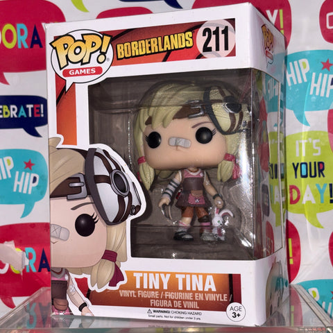 BOX FLAWS VIEW PHOTOS Tiny Tina - Borderlands Funko Pop 211 (11.4 Cm L × 8.9 Cm W × 15.9 Cm H)