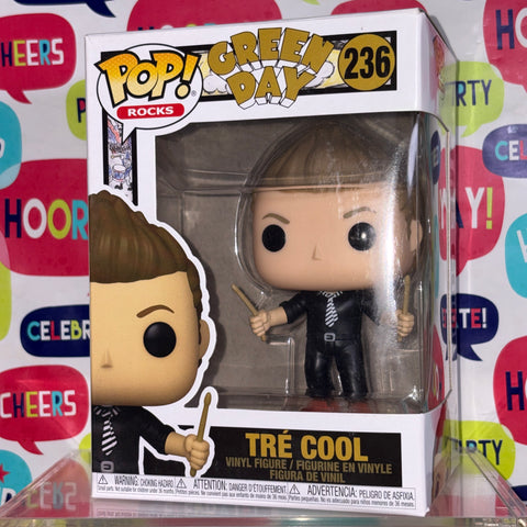 BOX FLAWS VIEW PHOTOS Tre Cool- Funko Pop 236 Vinyl Figure (11.4 Cm L × 8.9 Cm W × 15.9 Cm H)