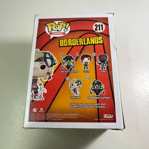 BOX FLAWS VIEW PHOTOS Tiny Tina - Borderlands Funko Pop 211 (11.4 Cm L × 8.9 Cm W × 15.9 Cm H)