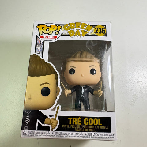 BOX FLAWS VIEW PHOTOS Tre Cool- Funko Pop 236 Vinyl Figure (11.4 Cm L × 8.9 Cm W × 15.9 Cm H)