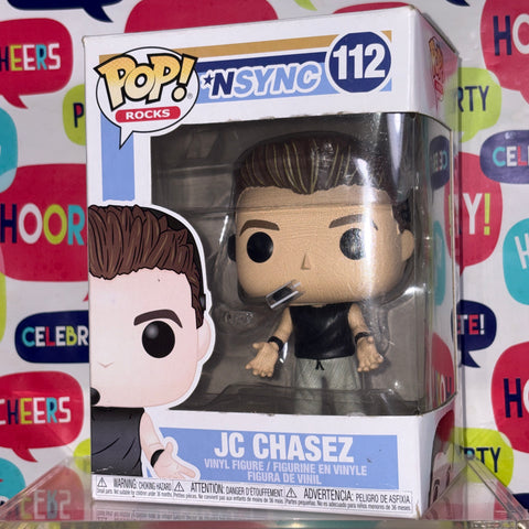 BOX DAMAGE VIEW PHOTOS JC Chasez- NSync Funko Pop 112 Vinyl Figure (11.4 Cm L × 8.9 Cm W × 15.9 Cm H)