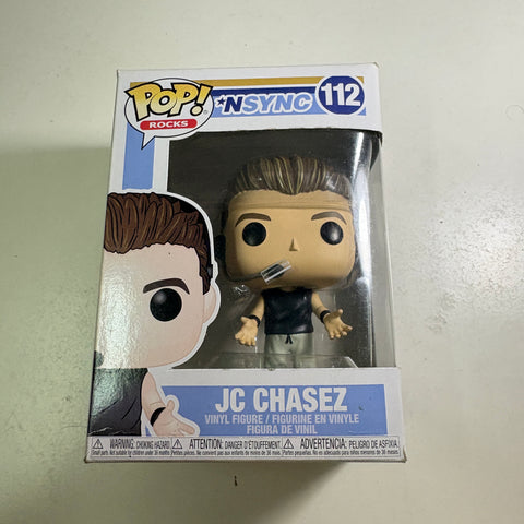 BOX DAMAGE VIEW PHOTOS JC Chasez- NSync Funko Pop 112 Vinyl Figure (11.4 Cm L × 8.9 Cm W × 15.9 Cm H)
