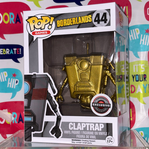 Gold Claptrap - Borderlands Funko Pop 44 (11.4 Cm L × 8.9 Cm W × 15.9 Cm H)