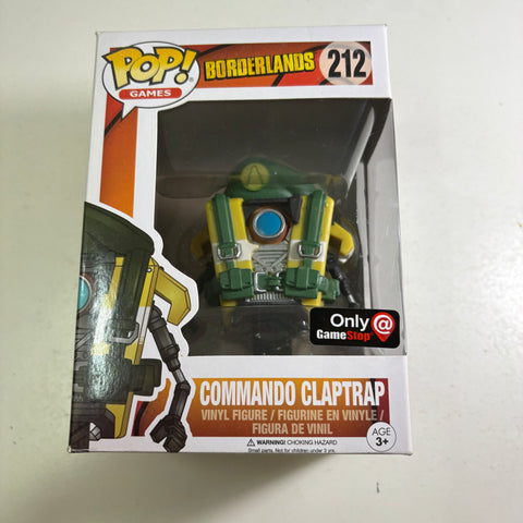 Commando Claptrap - Borderlands Funko Pop 212 (11.4 Cm L × 8.9 Cm W × 15.9 Cm H)