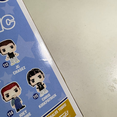 BOX DAMAGE VIEW PHOTOS Chris Kirkpatrick- NSync Funko Pop 115 Vinyl Figure (11.4 Cm L × 8.9 Cm W × 15.9 Cm H)