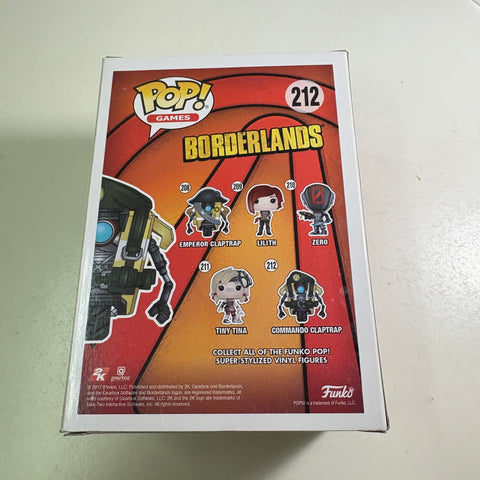 Commando Claptrap - Borderlands Funko Pop 212 (11.4 Cm L × 8.9 Cm W × 15.9 Cm H)
