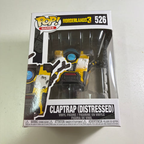 Claptrap Distressed - Borderlands Funko Pop 526 (11.4 Cm L × 8.9 Cm W × 15.9 Cm H)