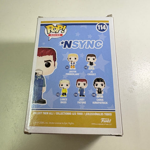 BOX DAMAGE VIEW PHOTOS Joey Fatone- NSync Funko Pop 114 Vinyl Figure (11.4 Cm L × 8.9 Cm W × 15.9 Cm H)