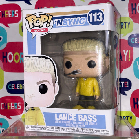 BOX DAMAGE VIEW PHOTOS Lance Bass- NSync Funko Pop 113 Vinyl Figure (11.4 Cm L × 8.9 Cm W × 15.9 Cm H)