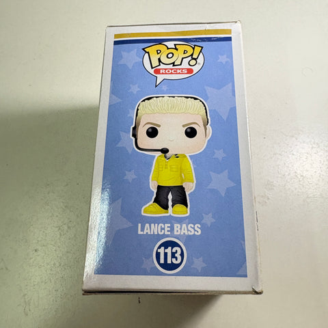 BOX DAMAGE VIEW PHOTOS Lance Bass- NSync Funko Pop 113 Vinyl Figure (11.4 Cm L × 8.9 Cm W × 15.9 Cm H)