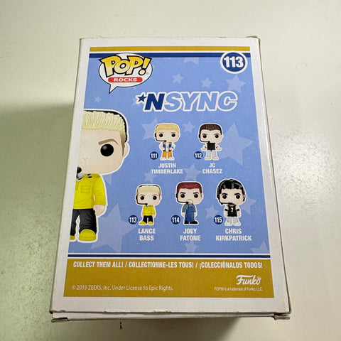 BOX DAMAGE VIEW PHOTOS Lance Bass- NSync Funko Pop 113 Vinyl Figure (11.4 Cm L × 8.9 Cm W × 15.9 Cm H)